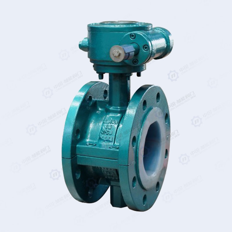 Fluorine lined flange butterfly valve -1