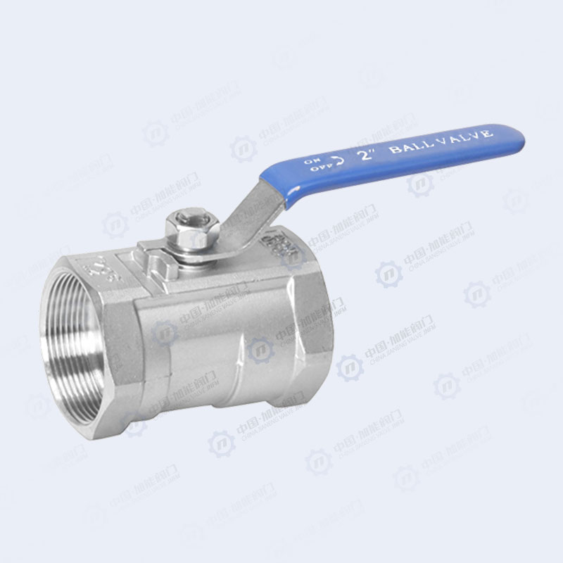 One piece threaded ball valve