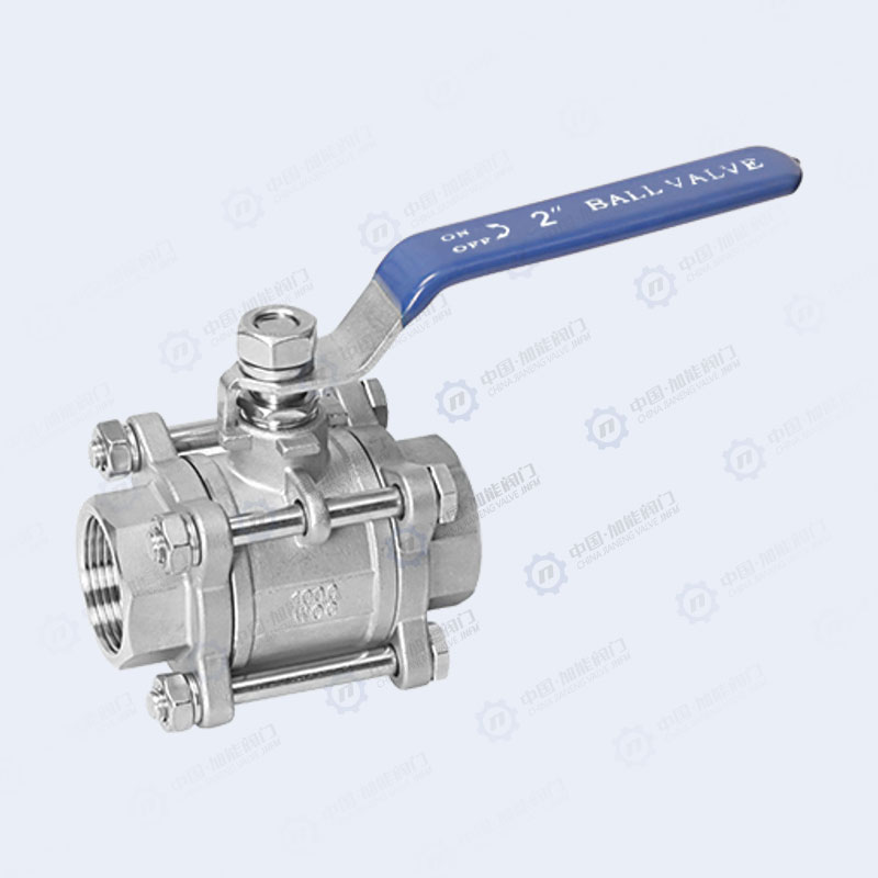 Three piece threaded ball valve -1